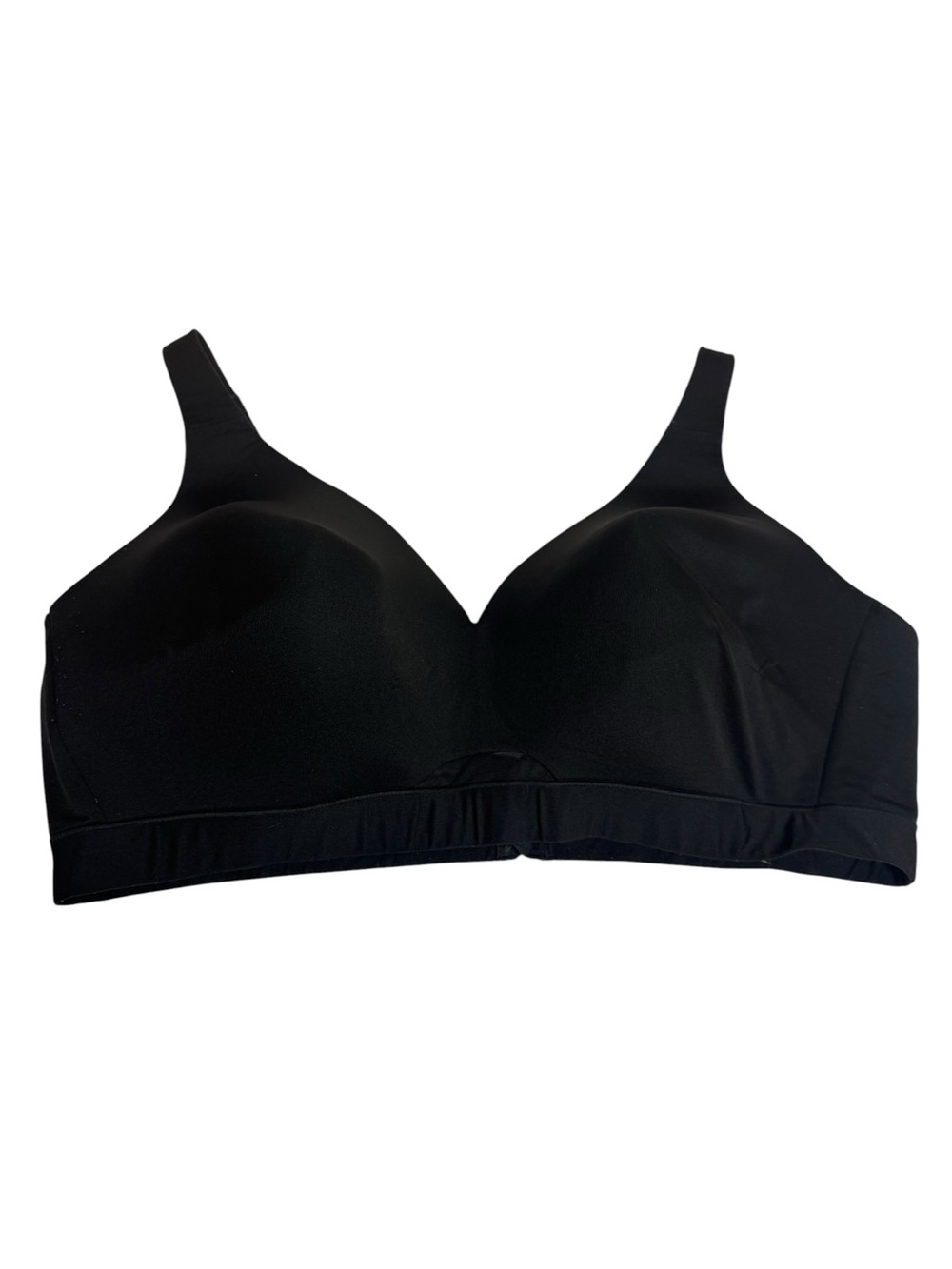 Cacique Black lightly lined no wire  Comfort Bra size 46C